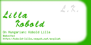 lilla kobold business card